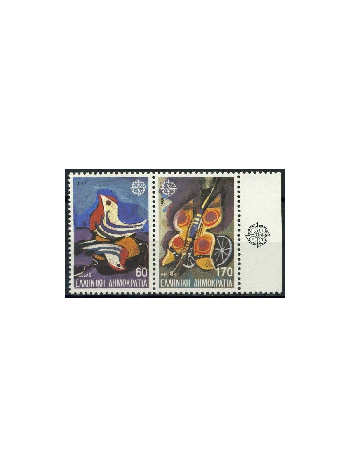 GREECE 1989 Europe 2v MNH**