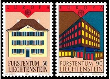 LIECHTENSTEIN 1990 Europe 2v MNH**