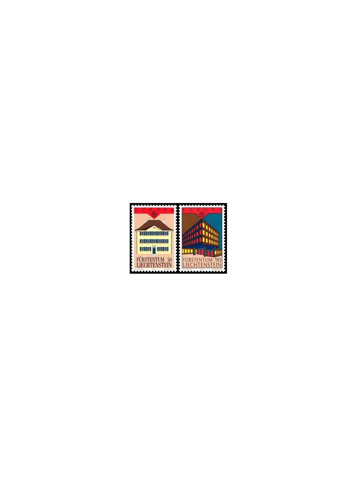 LIECHTENSTEIN 1990 Europe 2v MNH**