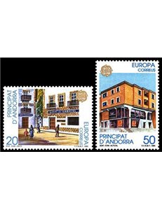 ANDORRA SPANISH 1990 Europe 2v MNH**