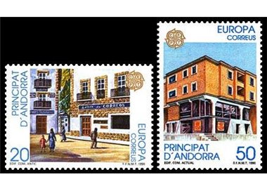 ANDORRA SPANISH 1990 Europe 2v MNH**