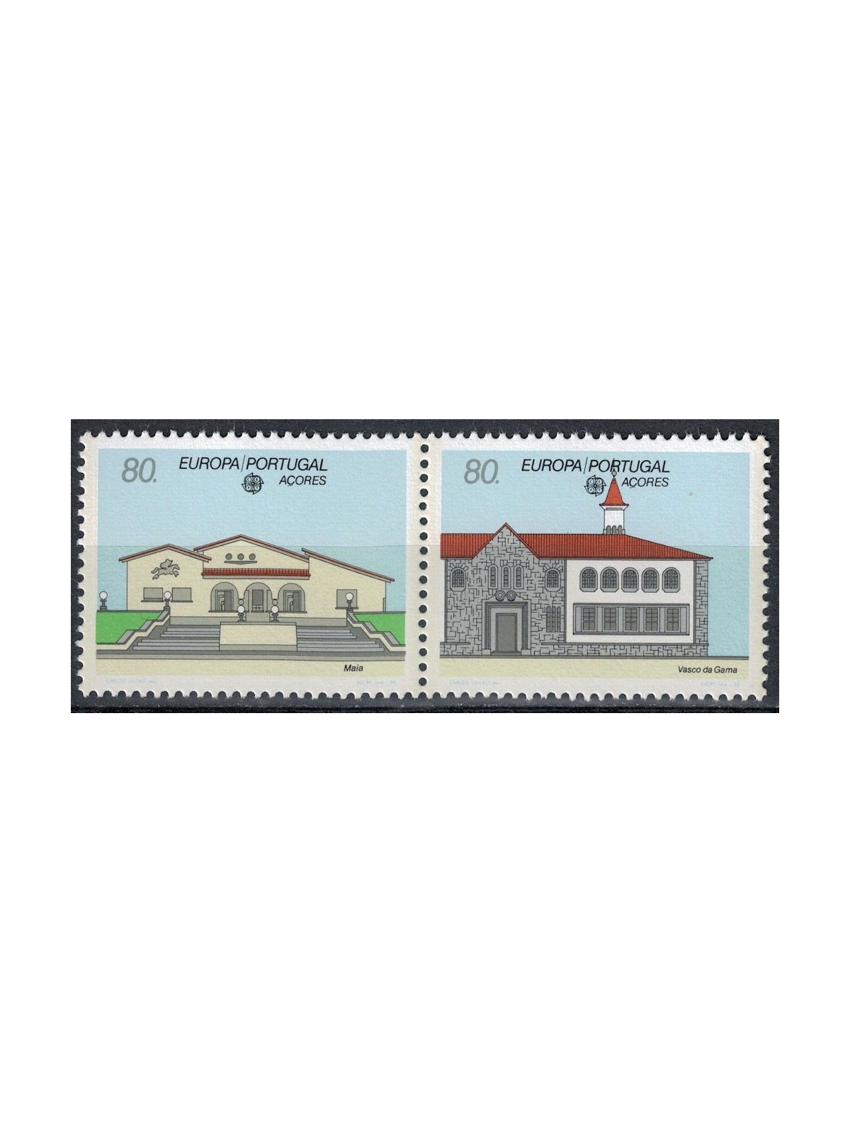 AZORES 1990 Europe 2v MNH**