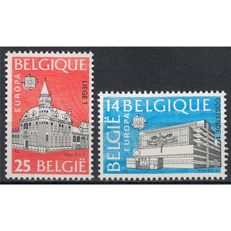 BELGIO 1990 Europa 2v MNH**