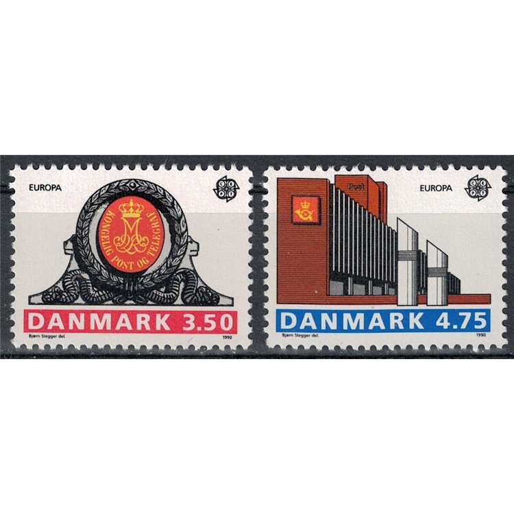 DANIMARCA 1990 Europa 2v MNH**