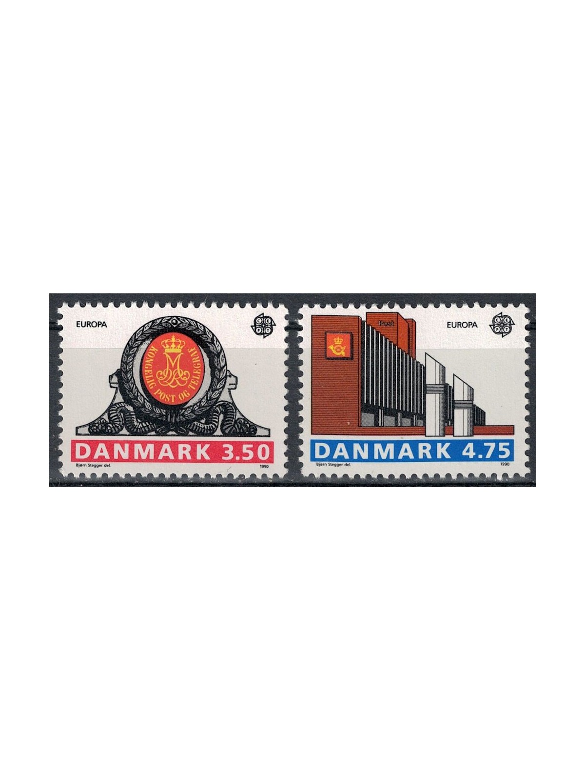 DANIMARCA 1990 Europa 2v MNH**