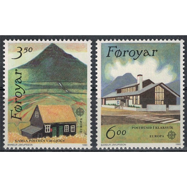 FAROE ISLANDS 1990 Europe 2v MNH**
