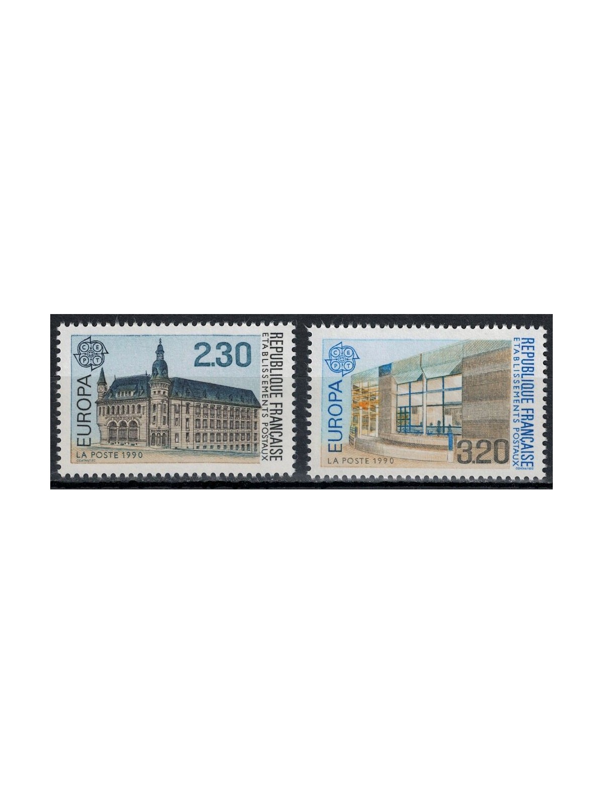 FRANCIA 1990 Europa 2v MNH**