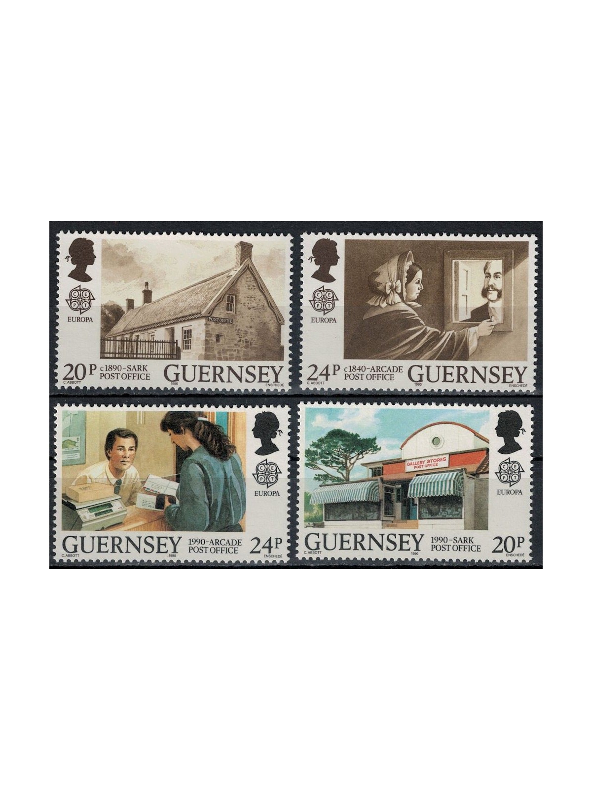 GUERNSEY 1990 Europe 4v MNH**