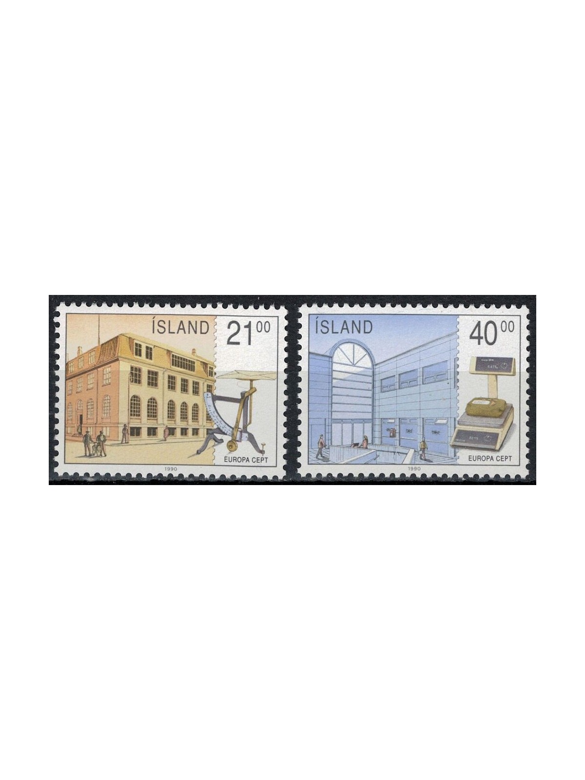 ICELAND 1990 Europe 2v MNH**