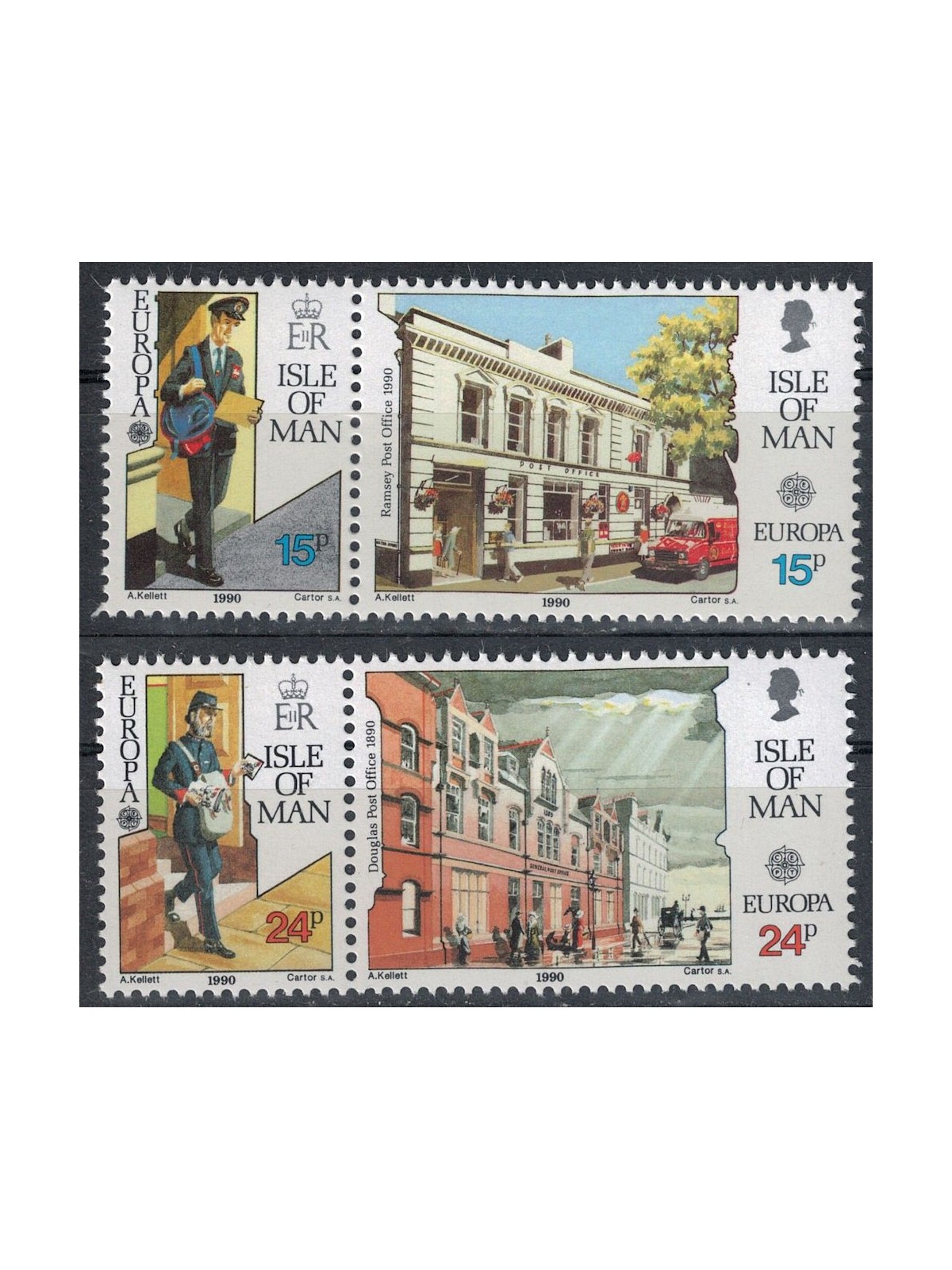 MAN 1990 Europe 4v MNH**