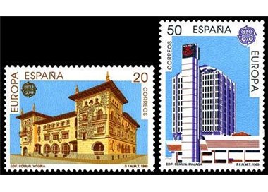 SPAIN 1990 Europe 2v MNH**