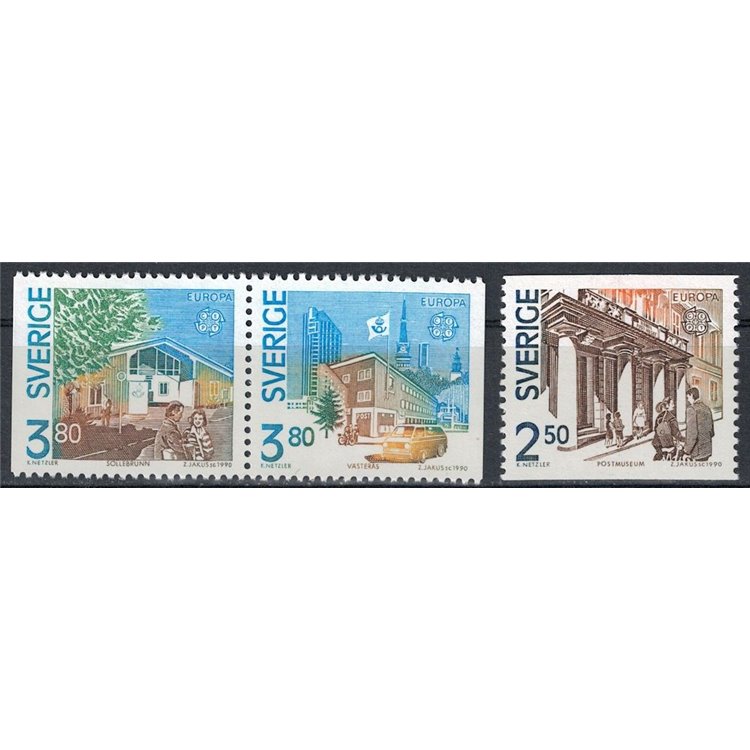 SWEDEN 1990 Europe 3v MNH**