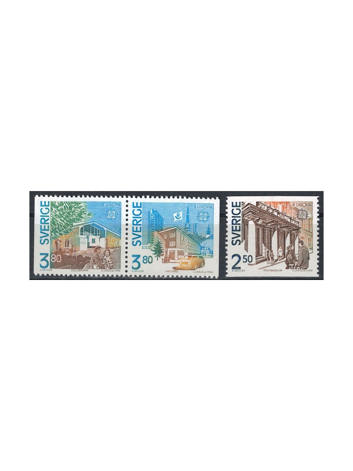 SVEZIA 1990 Europa 3v MNH**