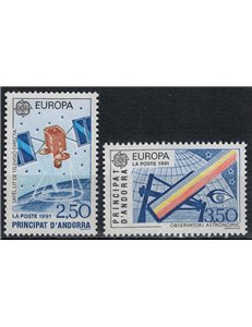 FRENCH ANDORRA 1991 Europe 2v MNH**