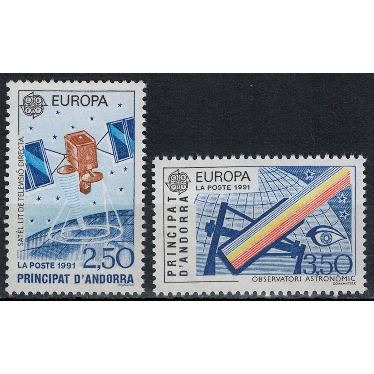 ANDORRA FRANCESE 1991 Europa 2v MNH**