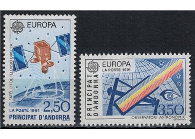 FRENCH ANDORRA 1991 Europe 2v MNH**