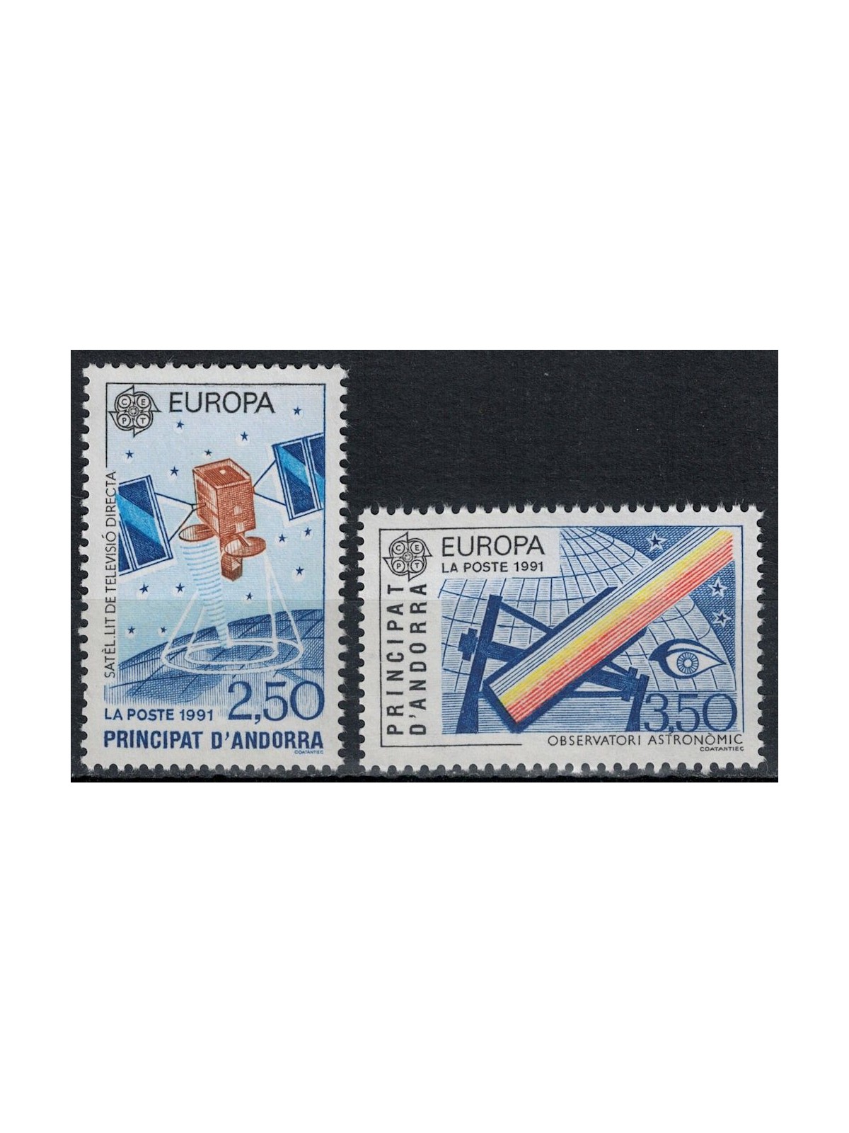 ANDORRA FRANCESE 1991 Europa 2v MNH**