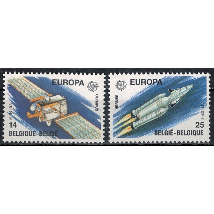 BELGIUM 1991 Europe 2v MNH**