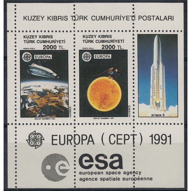 NORTHERN CYPRUS 1991 Europe s/s MNH**