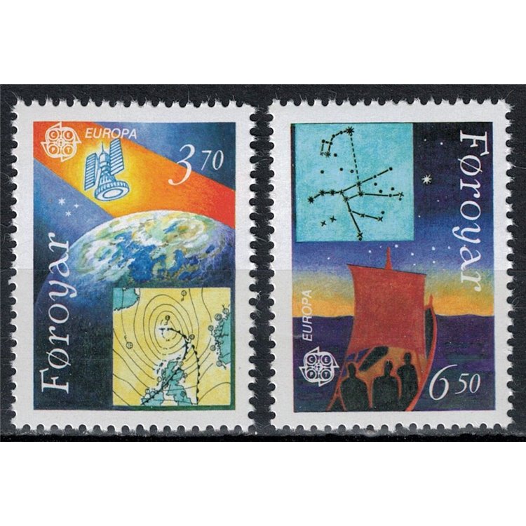 FAROE ISLANDS 1991 Europe 2v MNH**
