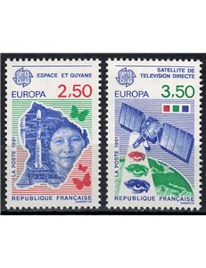 FRANCE 1991 Europe 2v MNH**