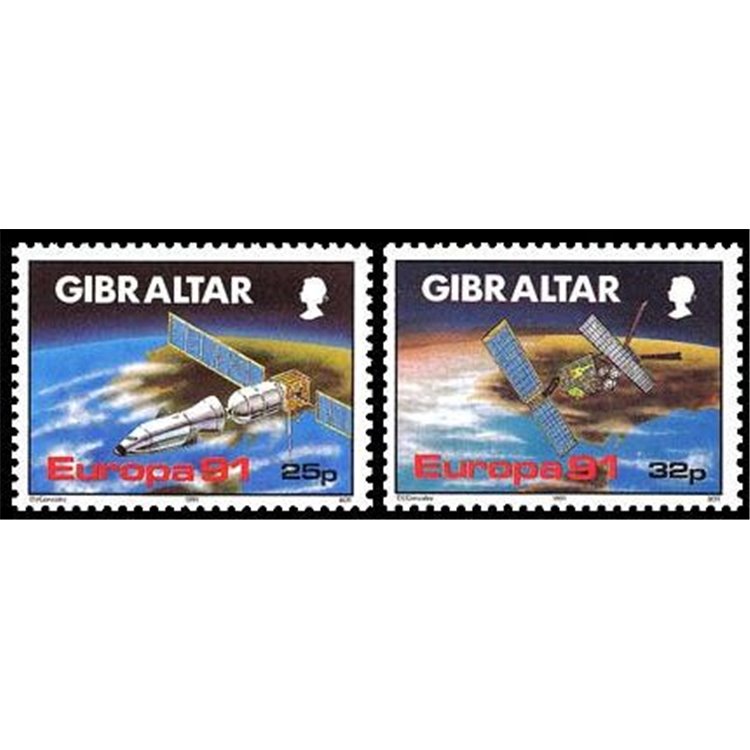GIBRALTAR 1991 Europe 2v MNH**