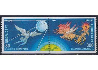 GREECE 1991 Europe (from booklet) 2v MNH**