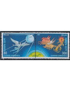 GRECIA 1991 Europa 2v MNH**