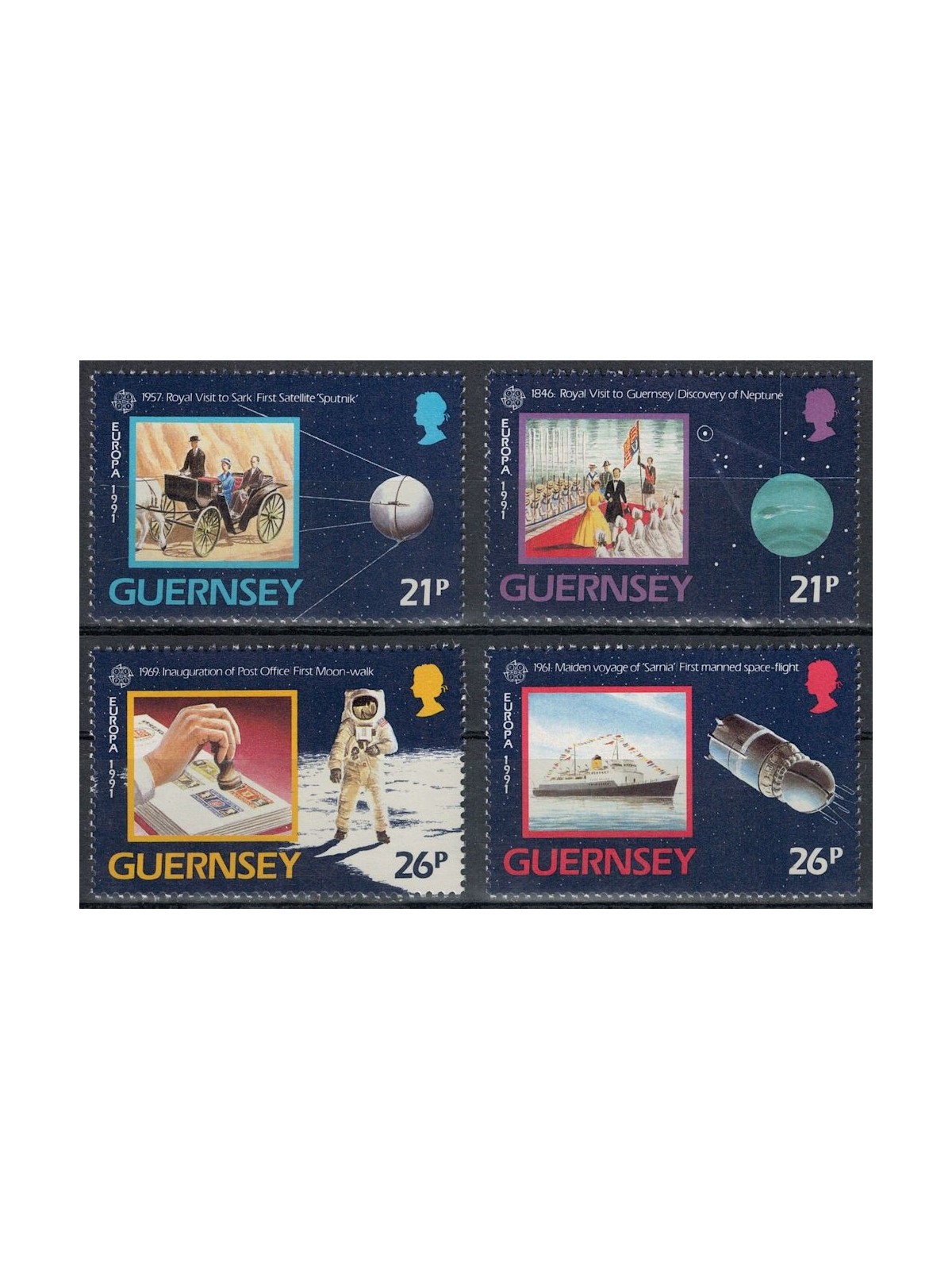 GUERNSEY 1991 Europa 4v MNH**