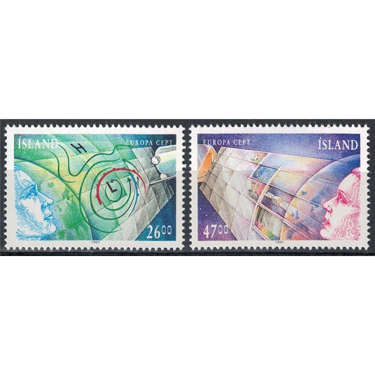 ISLANDA 1991 Europa 2v MNH**