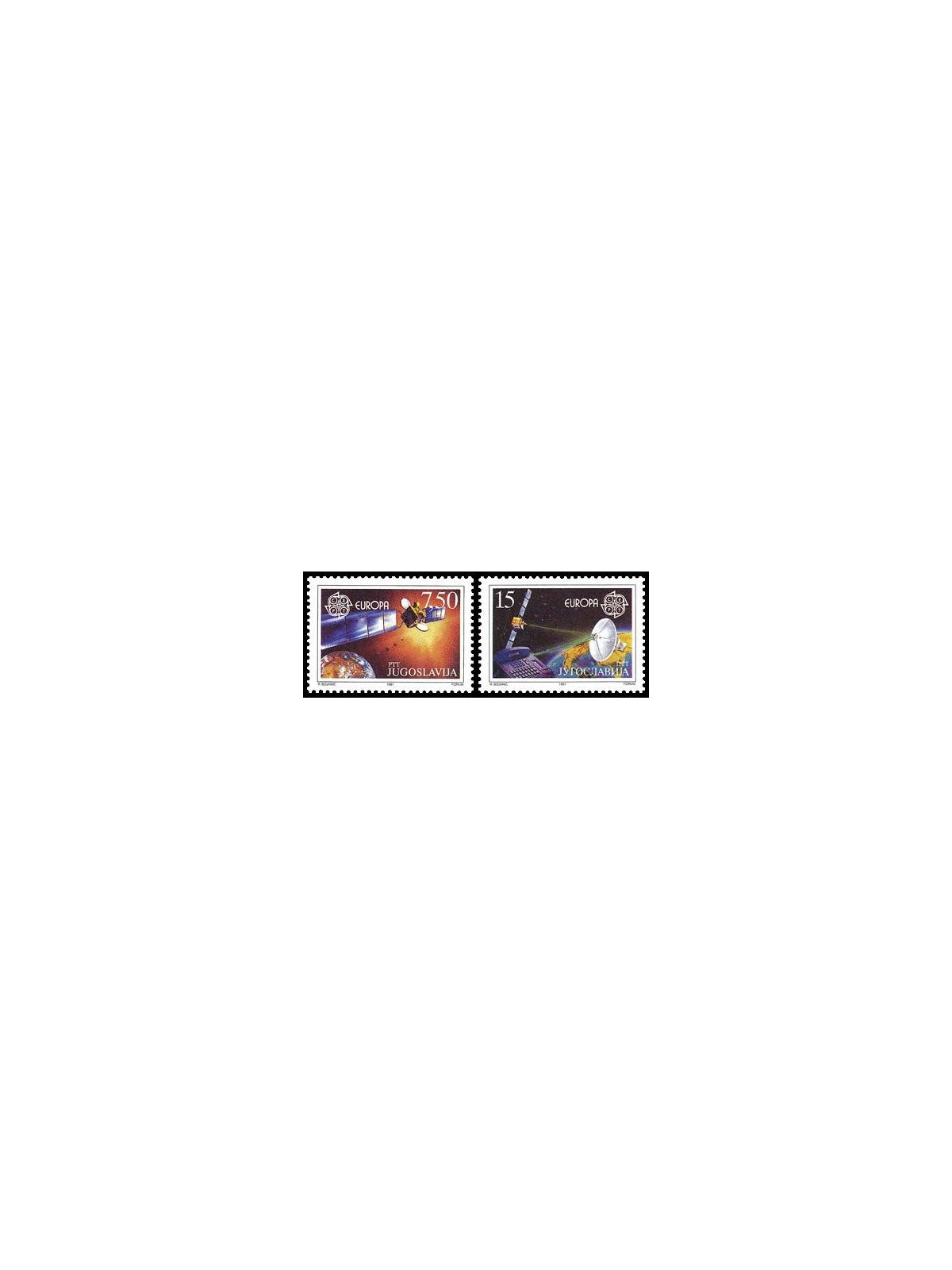 YUGOSLAVIA 1991 Europe 2v MNH**