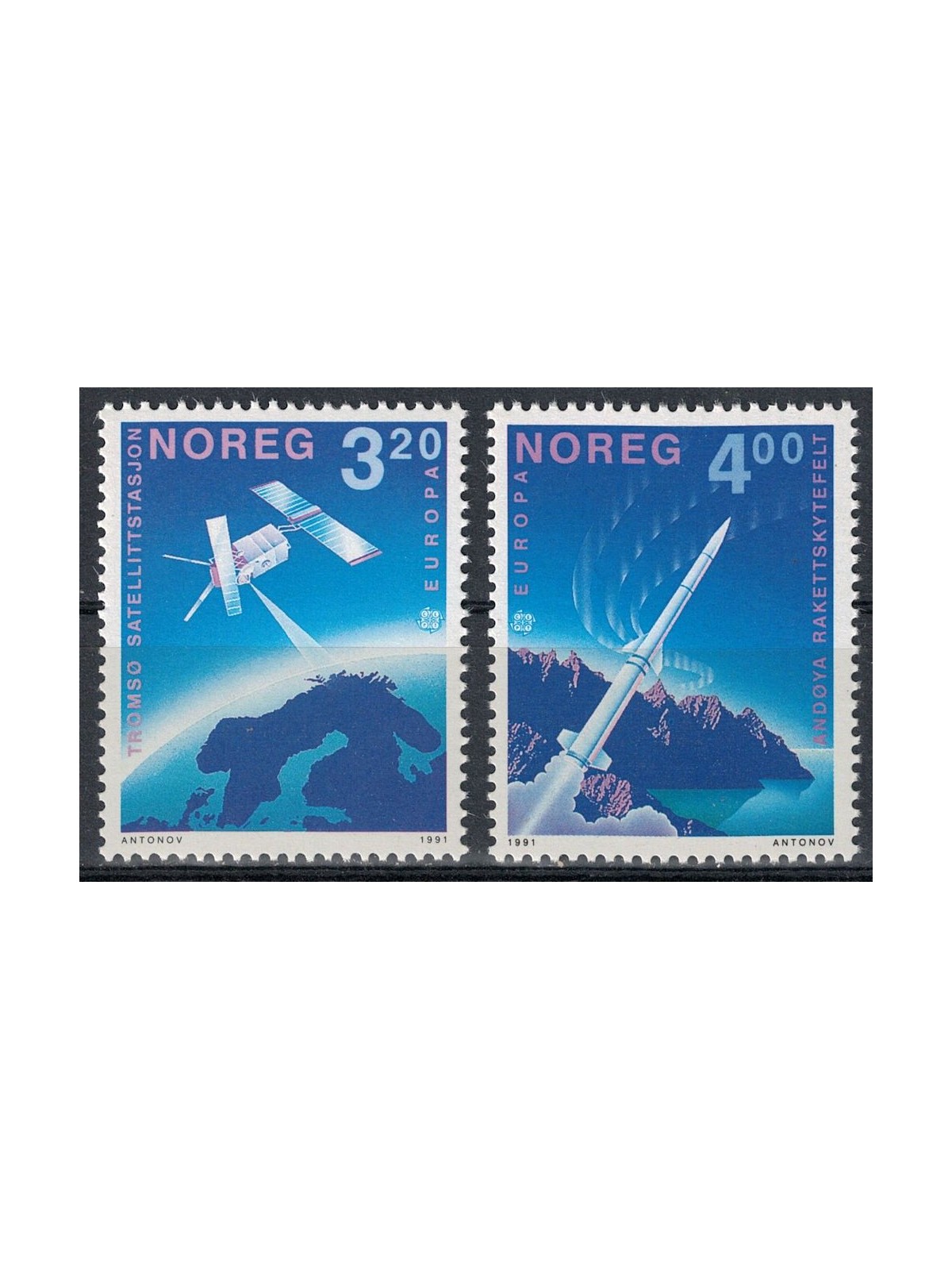 NORWAY 1991 Europe 2v MNH**