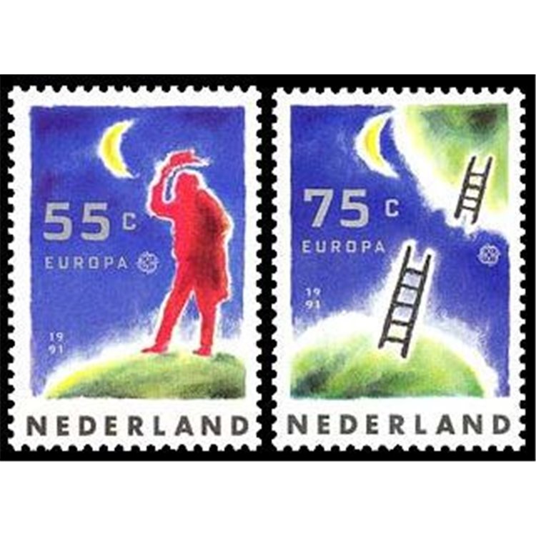 OLANDA 1991 Europa 2v MNH**