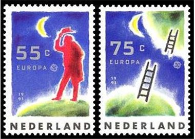 OLANDA 1991 Europa 2v MNH**