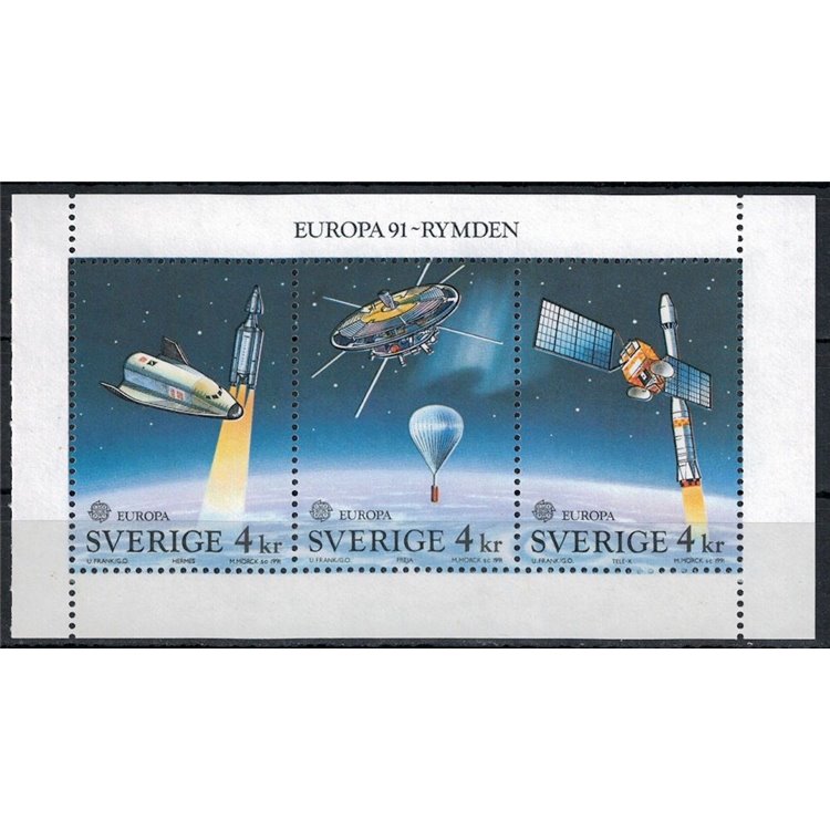 SVEZIA 1991 Europa BF MNH**