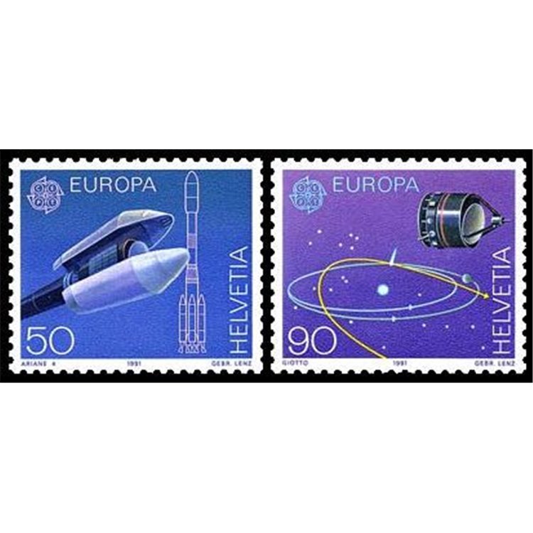 SWITZERLAND 1991 Europe 2v MNH**