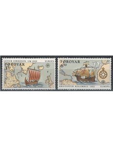 FAROE ISLANDS 1992 Europe 2v MNH**