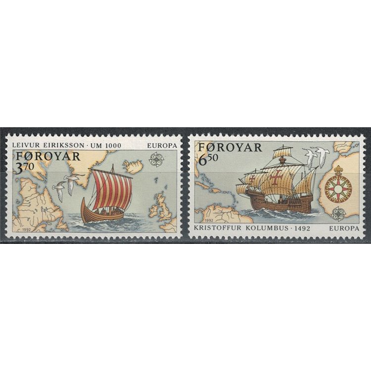 FAROE ISLANDS 1992 Europe 2v MNH**