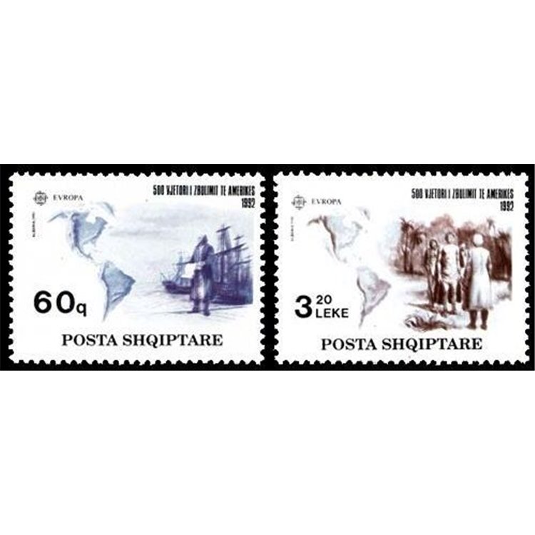 ALBANIA 1992 Europe 2v MNH**