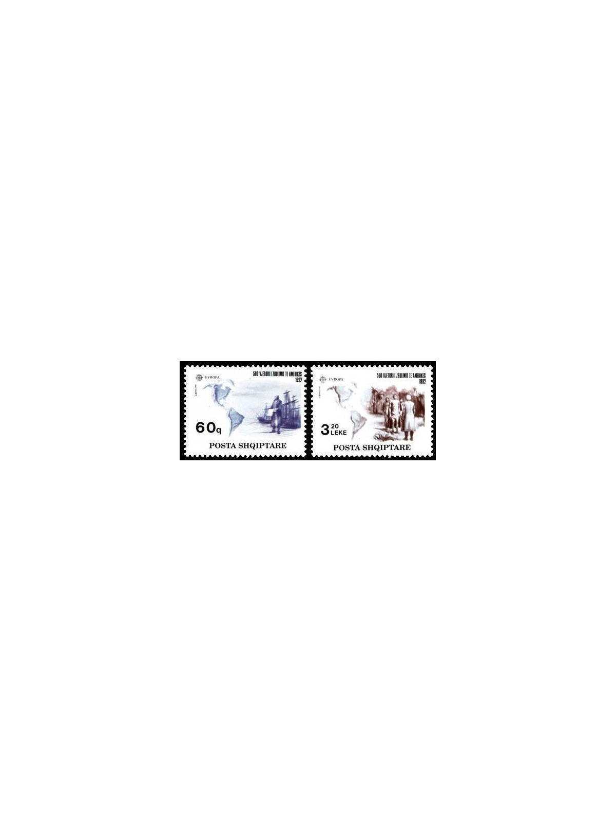 ALBANIA 1992 Europa 2v MNH**