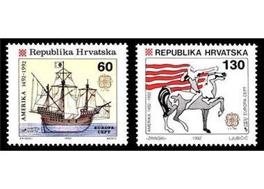 CROAZIA 1992 Europa 2v MNH**