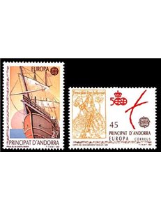 ANDORRA SPAGNOLA 1992 Europa 2v MNH**