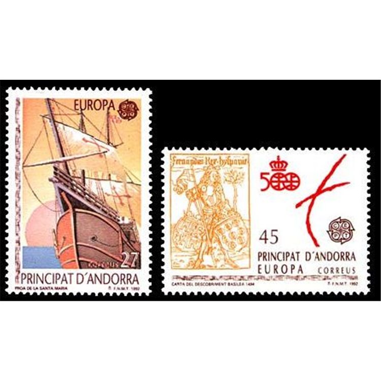 ANDORRA SPAGNOLA 1992 Europa 2v MNH**