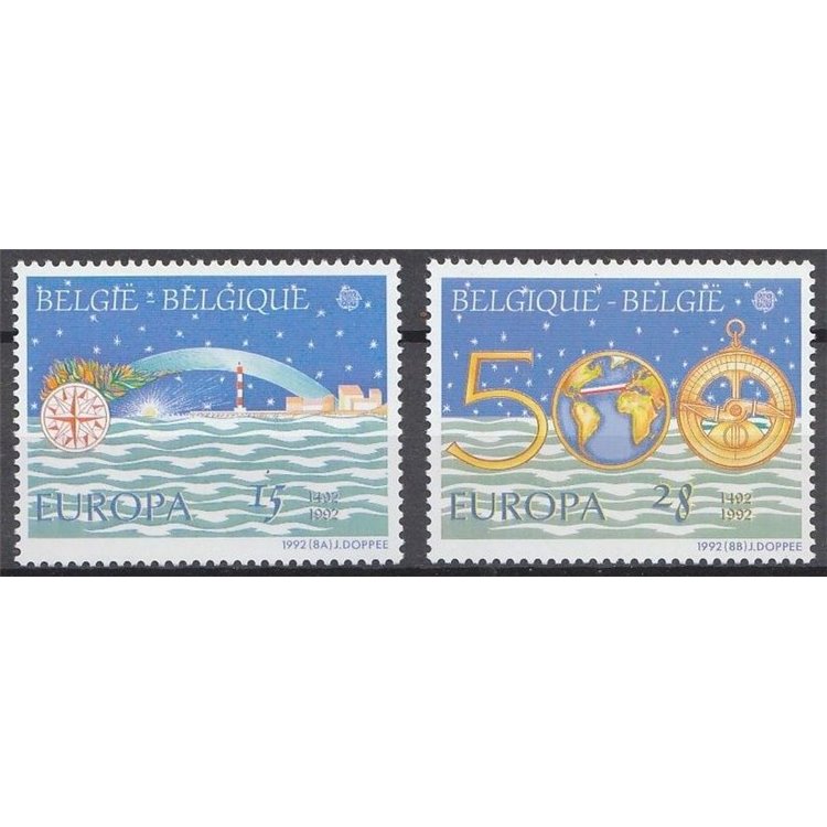 BELGIUM 1992 Europe 2v MNH**