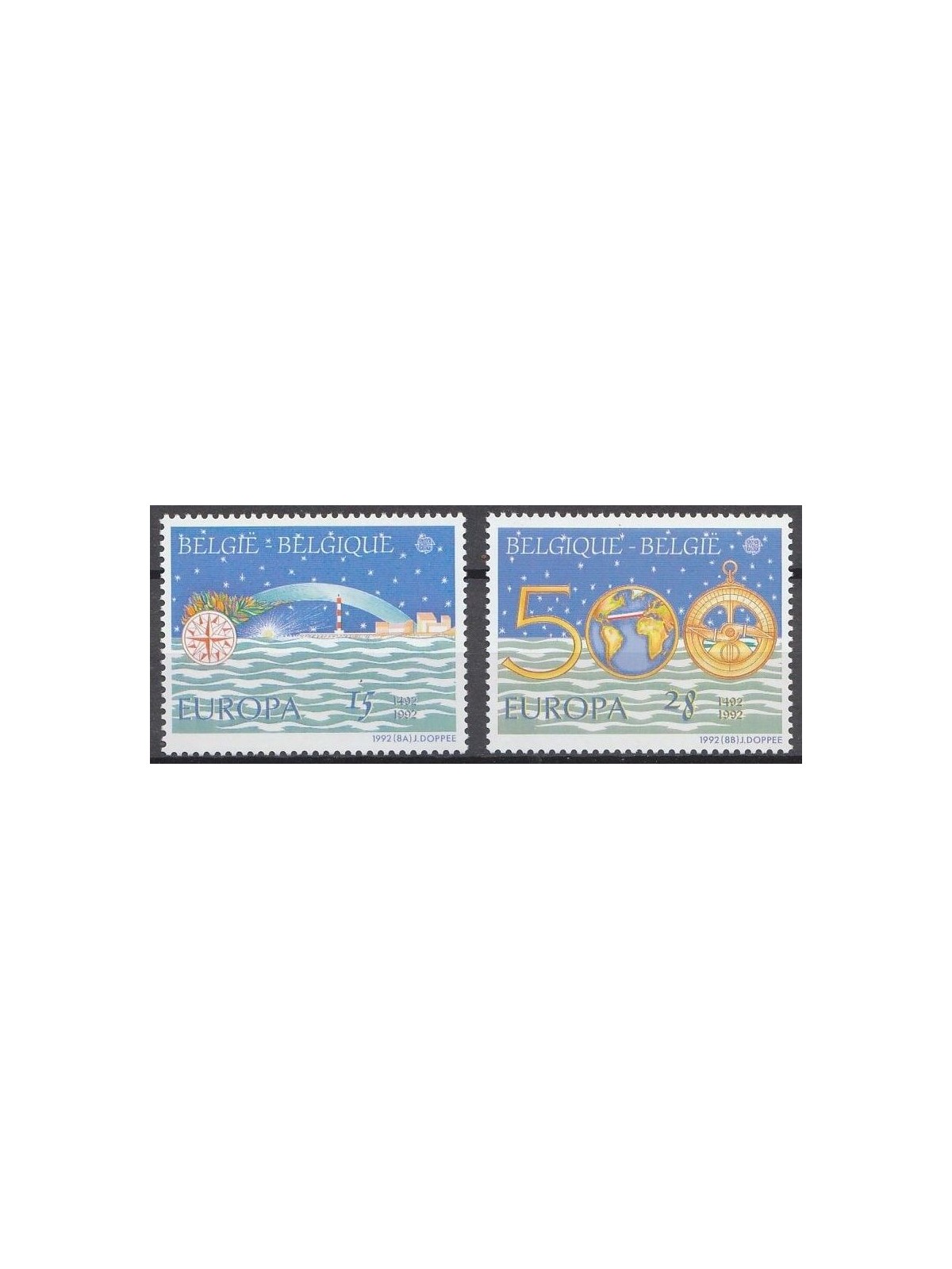 BELGIO 1992 Europa 2v MNH**
