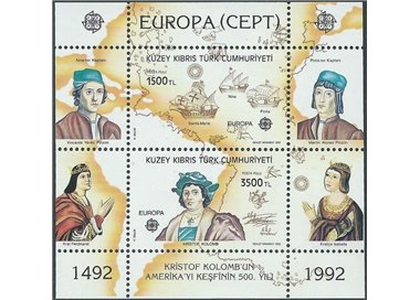NORTHERN CYPRUS 1992 Europe s/s MNH**