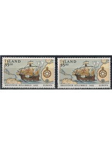 ISLANDA 1992 Europa 2v MNH**