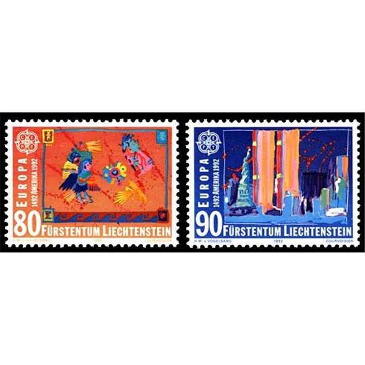 LIECHTENSTEIN 1992 Europe 2v MNH**