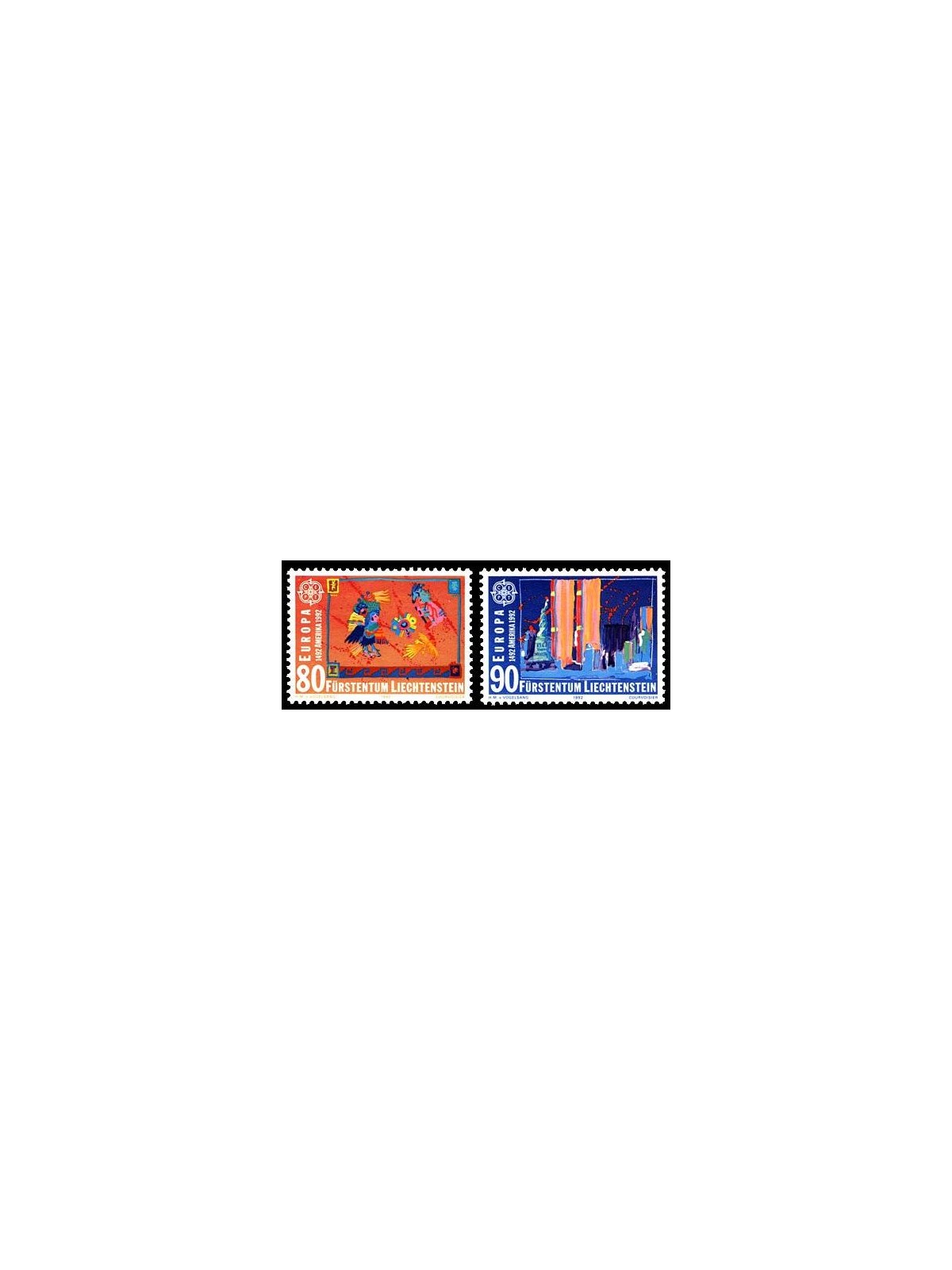 LIECHTENSTEIN 1992 Europe 2v MNH**