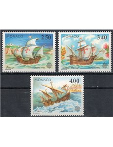 MONACO 1992 Europe 3v MNH**
